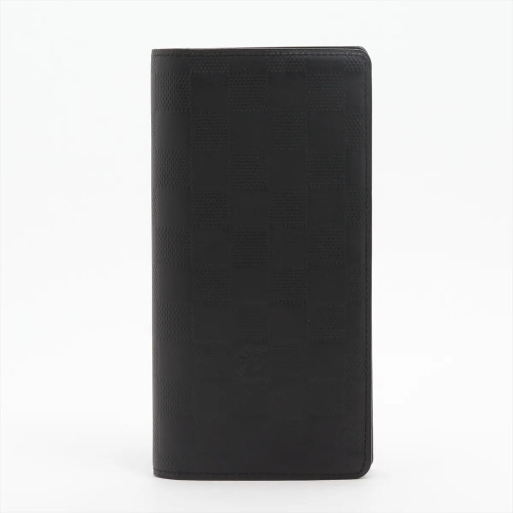 Louis Vuitton Damier Infini Portefeuille Brazza N63010 Long Wallet, Bi-fold M...